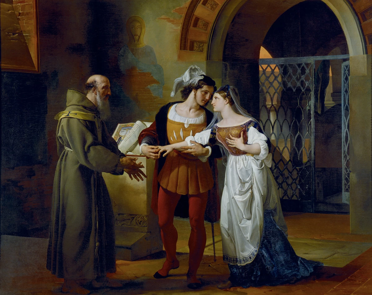 Gli sponsali di Giulietta e Romeo procurati da fra Lorenzo - 1823, Graf Schönborn, Wiesentheid Kunstsammlung, Nürnberg, Deutschland